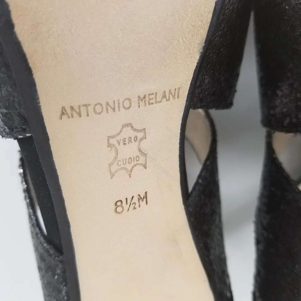 Antonio‎ Melani Black Slender Heel Size 8.5M
